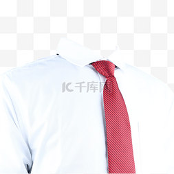 胸像摄影图正装白衬衫领带