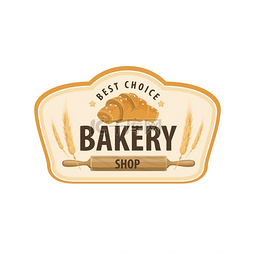 logo糕点图片_面包店的标志性食物有羊角面包和