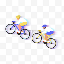 比赛骑自行车图片_秋天户外运动骑行骑自行车