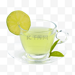 半透明食物图片_美味柠檬绿茶