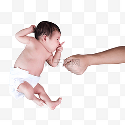 新生儿三胎婴儿小宝宝手势