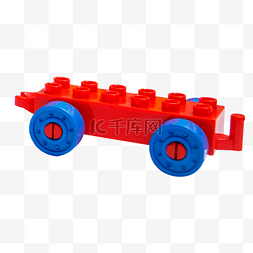 儿童益智类乐高玩具拖车