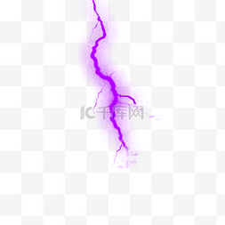 紫色闪电雷电光效