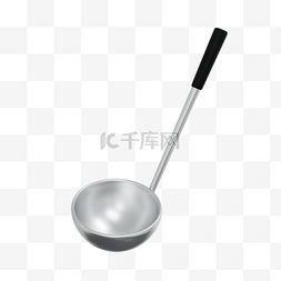 厨房勺子图片_3DC4D立体汤勺勺子