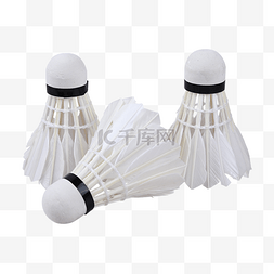 白色运动设备比赛羽毛球