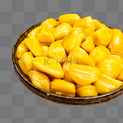 黄色的菠萝蜜素材图片_一盘熟透的菠萝蜜水果