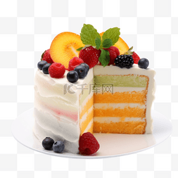 水果奶油双层蛋糕1