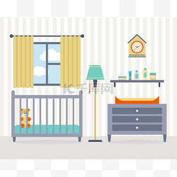 矢量童年玩具图片_婴儿室用家具