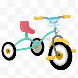 儿童玩具绿色图片_儿童三轮车绿色交通工具