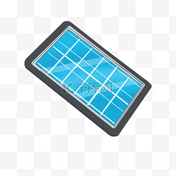 太阳能环保图片_蓝色太阳能板剪贴画