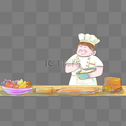 厨师日图片_世界厨师日男厨师做糕点