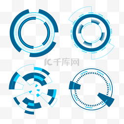 光图片_抽象光效媒介象蓝色光圈几何图形