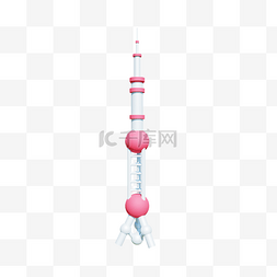 d东方明珠图片_3D地标建筑东方明珠