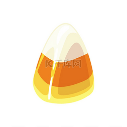 黄色果冻色图片_或果冻糖是一种分离的三色糖果矢