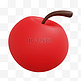 3DC4D立体水果红苹果