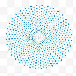 星点环绕图片_抽象马赛克变化环绕方块形