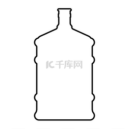 瓶塑料图片_饮水机大瓶图标。
