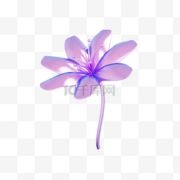 立体金属花朵图片_3DC4D立体潮流酸性花朵