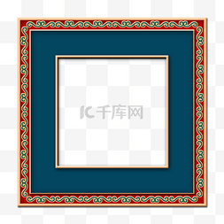 中国风画框边框图片_中式中国风古典立体花纹边框