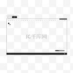极简黑白线条潮流装饰边框
