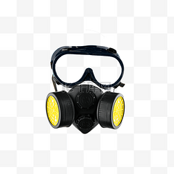 摄影图环境安全防毒面具