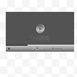播放小窗口图片_视频播放器界面3d按钮
