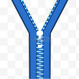 拉链线稿图片_深蓝色拉链剪贴画