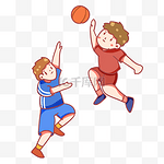 夏日球类运动打篮球