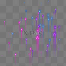 科技炫光点图片_大数据传输科技炫彩线条光点光线