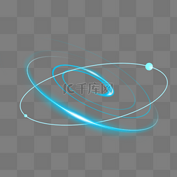 光图片_蓝色光效科技风发光装饰线条