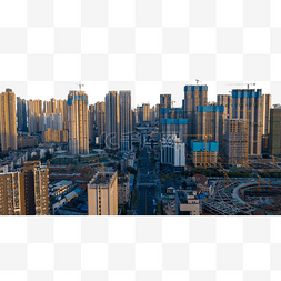 写字楼建筑图片_武汉城市建筑群大厦