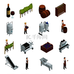 固态发酵图片_葡萄酒生产等距集葡萄木桶葡萄园