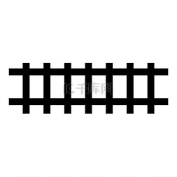 轨道图标图片_铁路轨道铁路铁路火车轨道图标黑