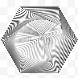 错觉空间图片_抽象扭曲几何图形错觉形状六边形