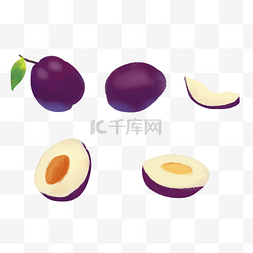 紫色水果李子