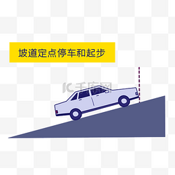 驾照图片_科目二考试坡道定点停车起步