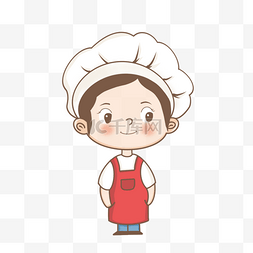 厨师卡通图片图片_可爱卡通烹饪女孩