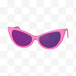 太阳镜立体图片_3DC4D立体女生墨镜眼镜