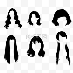 女生长发短发中长发发型组合