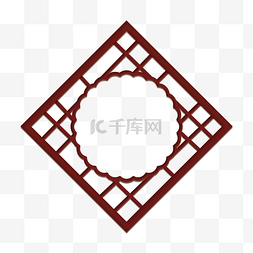 中国风古汉字图片_中式雕花镂空窗户边框中式家具