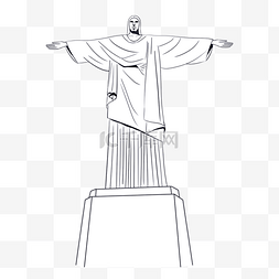 巴西耶稣像图片_巴西救世主耶稣雕塑
