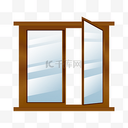 玻璃窗图片_打开的纱窗窗户