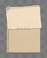 回形针牛皮纸撕纸