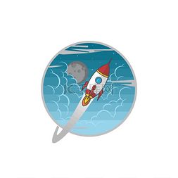 航天飞机火箭标志颜色标志标识矢