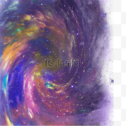 紫色梦幻星空背景图片_绚烂的紫色星空星系