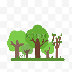 树林绿色树木