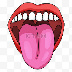 舌头嘴巴图片_吐舌头大嘴巴