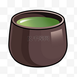 水缸水绿色棕色插图图片