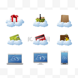 云计算icon图片_电子商务的云计算