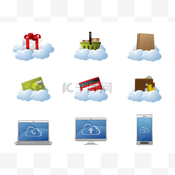 电子商务icon图片_电子商务的云计算